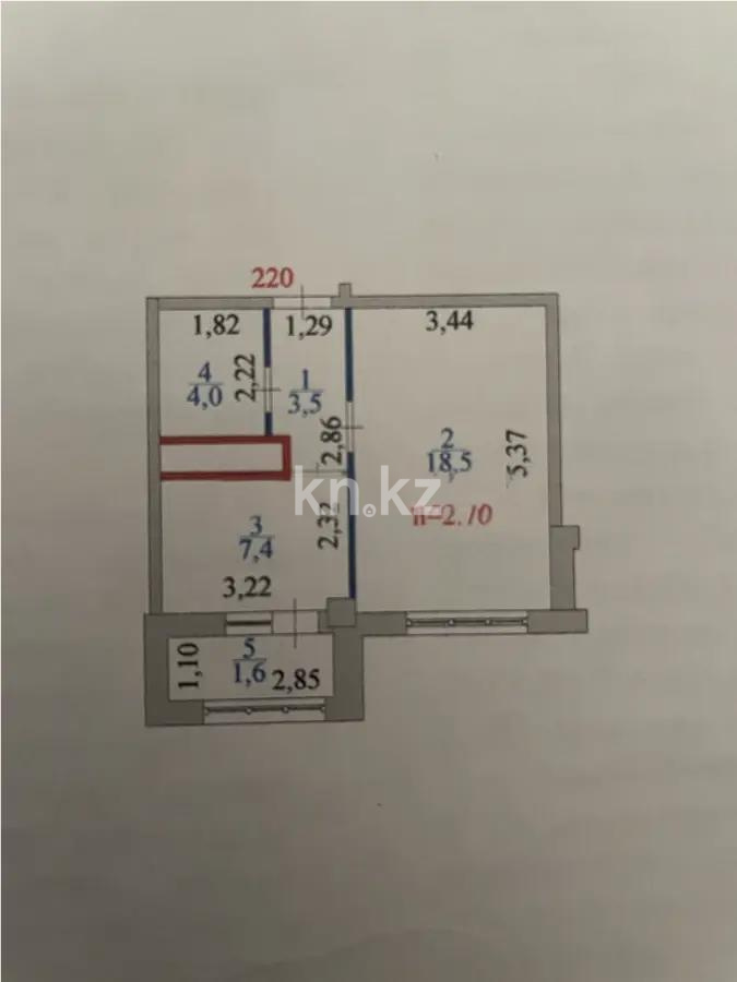 Продажа 1-комнатной квартиры, 36 м², ул. Мухамедханова, дом  17 в Астане - фото 4