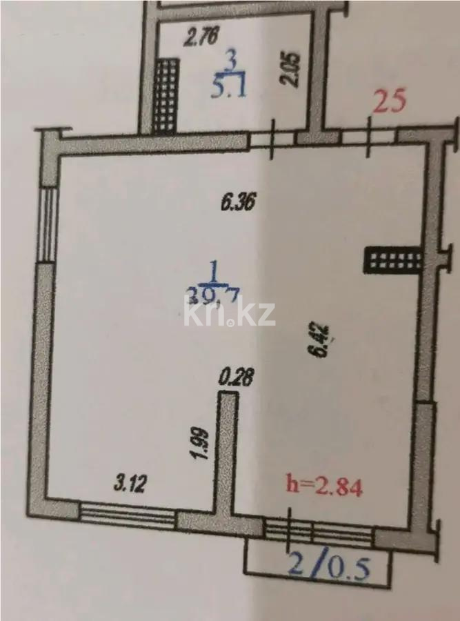 Продажа 1-комнатной квартиры, 45 м², мкр-н Нуркент, дом  6/2 в Алматы