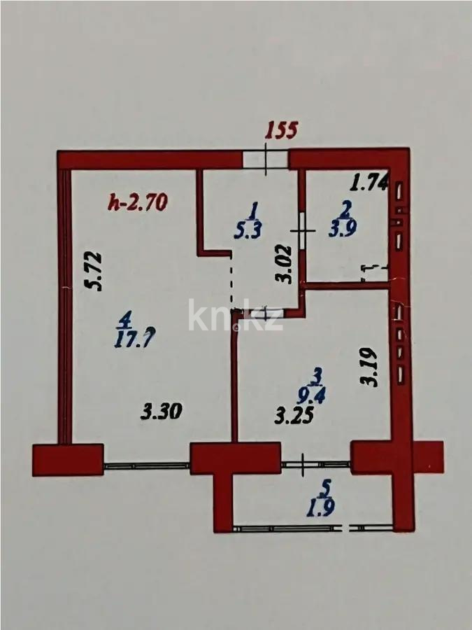 Продажа 1-комнатной квартиры, 38.5 м² в Астане - фото 6
