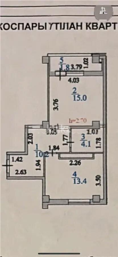 Продажа 1-комнатной квартиры, 43 м² в Астане - фото 4