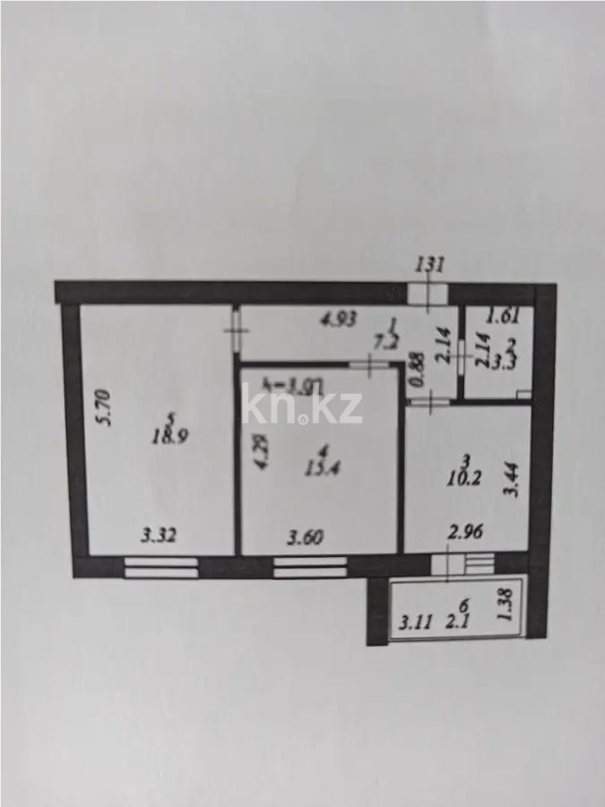 Продажа 2-комнатной квартиры, 57 м², ул. А-52, дом  4/1 в Астане - фото 4