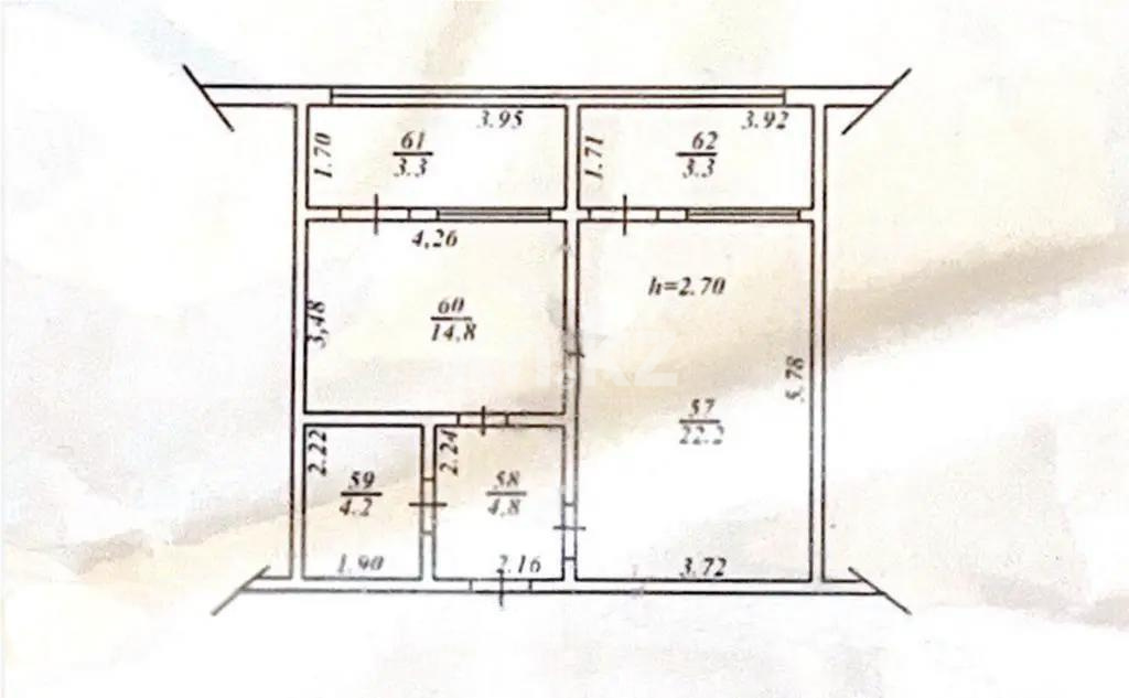 Продажа 1-комнатной квартиры, 52 м², мкр-н Аксай-1а, дом  28 в Алматы - фото 4