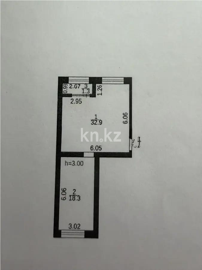 Продажа 2-комнатной квартиры, 52 м² в Караганде - фото 3