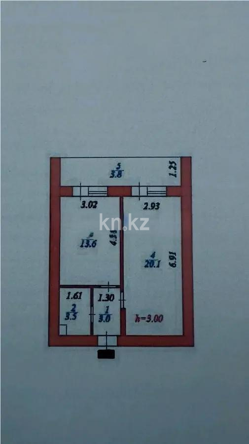 Продажа 2-комнатной квартиры, 44.5 м², ул. Бокейхана, дом  13 стр в Астане