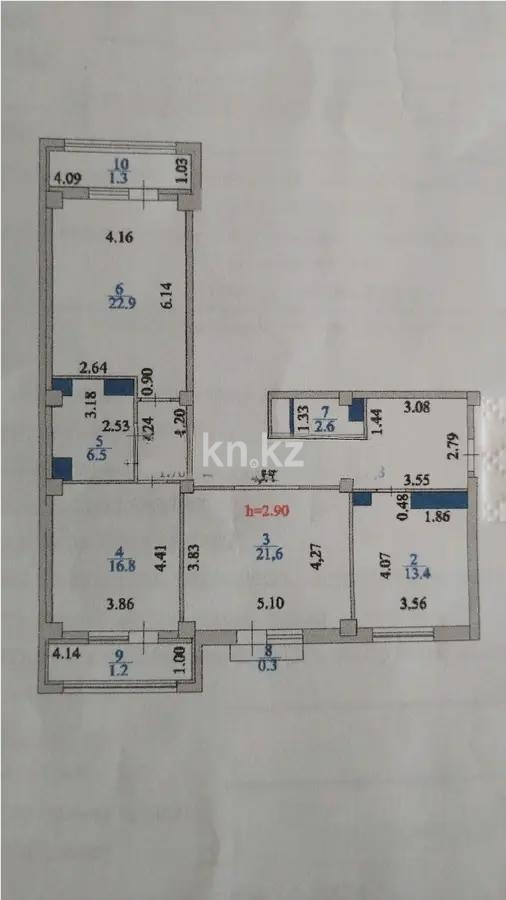 Продажа 3-комнатной квартиры, 106 м² в Астане - фото 3
