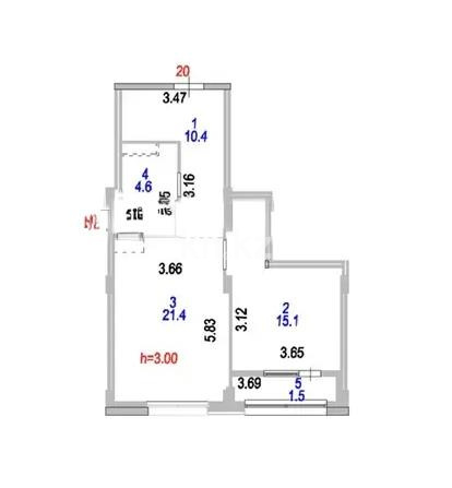 Продажа 2-комнатной квартиры, 53 м² в Астане - фото 6