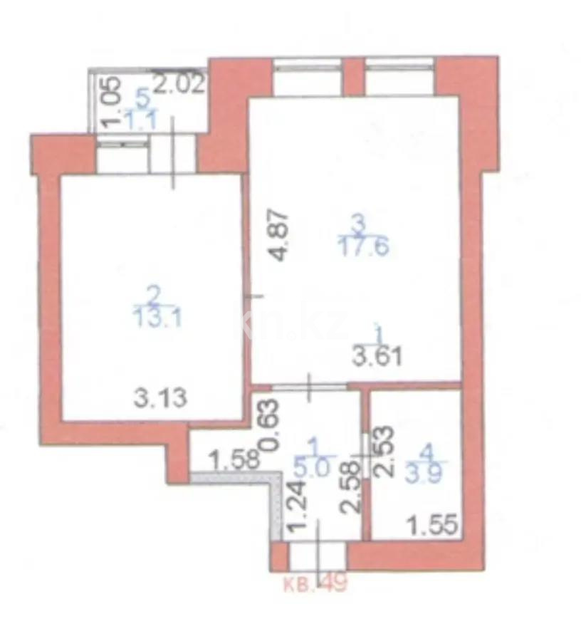 Продажа 1-комнатной квартиры, 40 м² в Астане