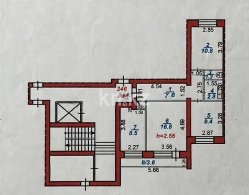 Продажа 3-комнатной квартиры, 63 м² в Караганде - фото 6