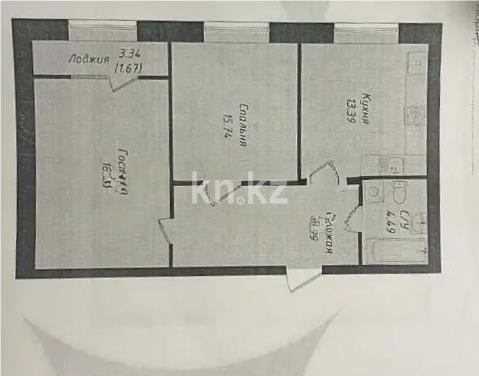 Продажа 2-комнатной квартиры, 64 м², ул. Омарова, дом  12в в Астане - фото 5