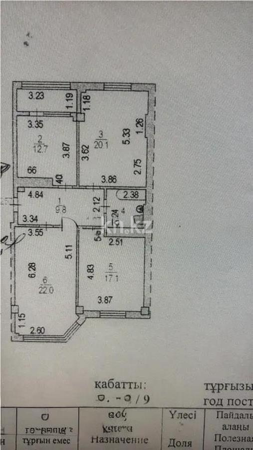 Продажа 3-комнатной квартиры, 88 м² в Астане - фото 2