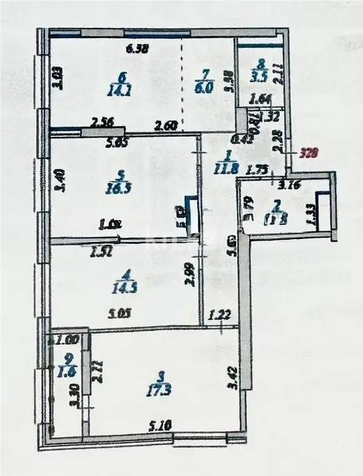 Продажа 4-комнатной квартиры, 92 м² в Астане - фото 3