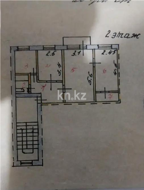 Продажа 3-комнатной квартиры, 54 м², ул. Бирюзова, дом  5 в Шахтинске - фото 5