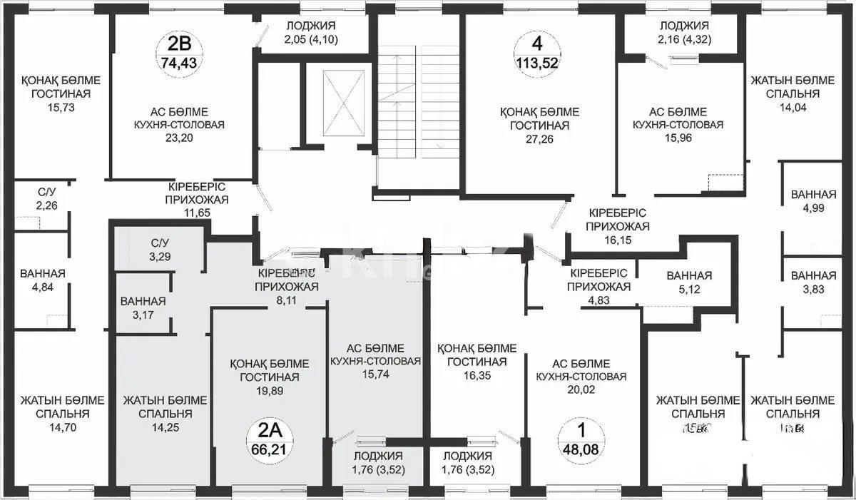 Продажа 4-комнатной квартиры, 113 м², ул. Жошы хана, дом  20 в Астане