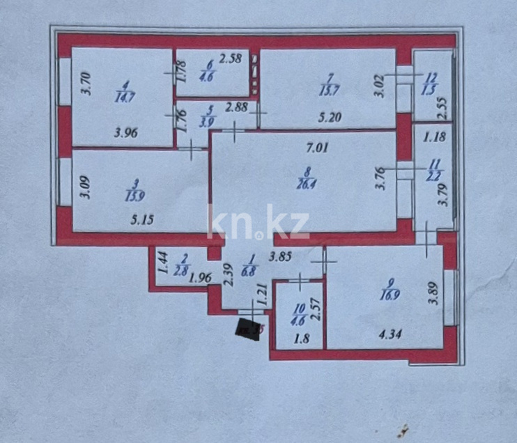 Продажа 4-комнатной квартиры, 116 м² в Астане - фото 9