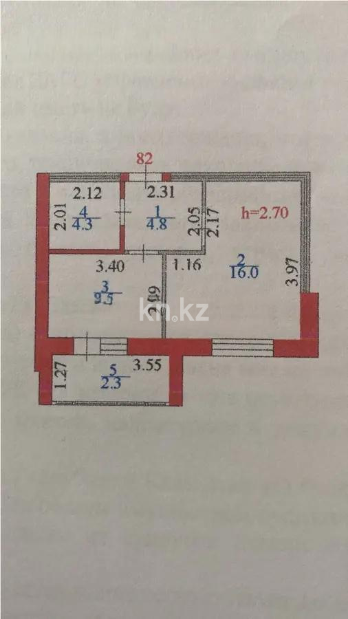 Продажа 1-комнатной квартиры, 36 м², пр. Улы Дала, дом  67 в Астане - фото 4