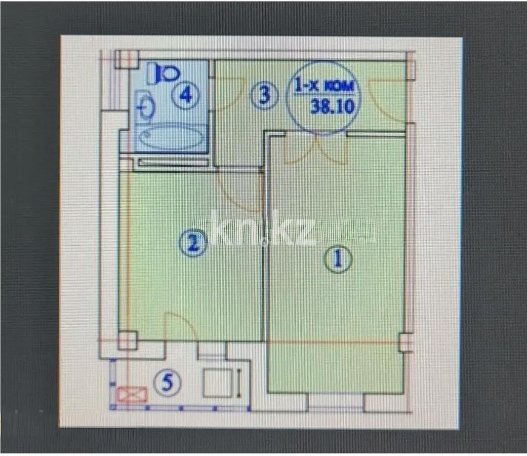 Продажа 1-комнатной квартиры, 36 м² в Астане