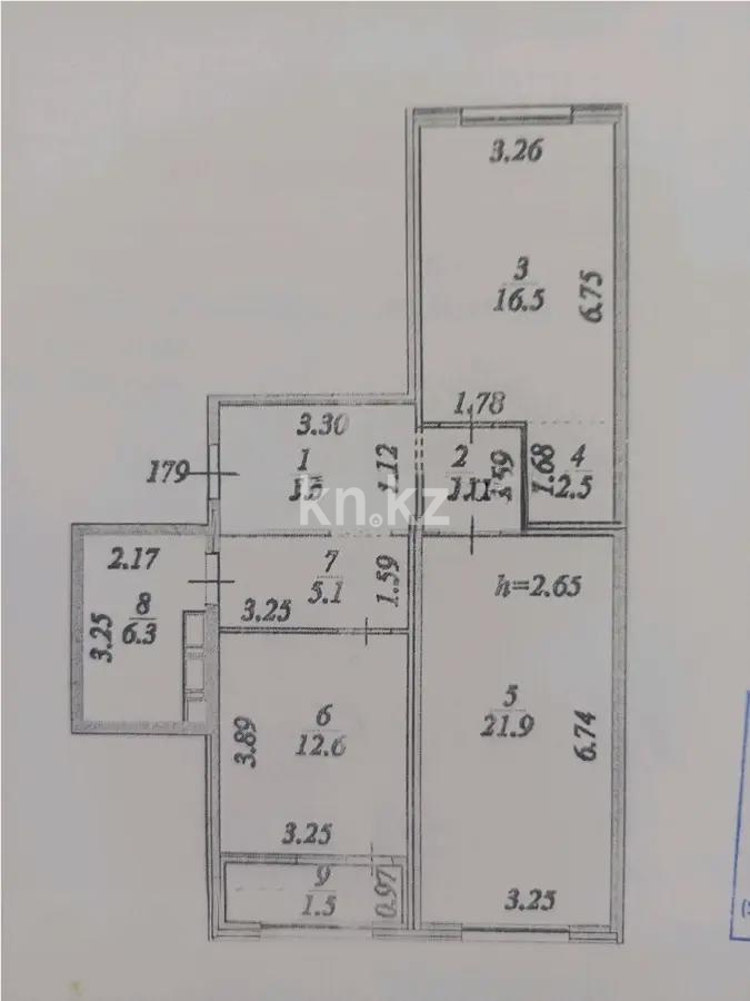 Продажа 2-комнатной квартиры, 76.1 м², ул. Е-509, дом  11 в Астане - фото 7