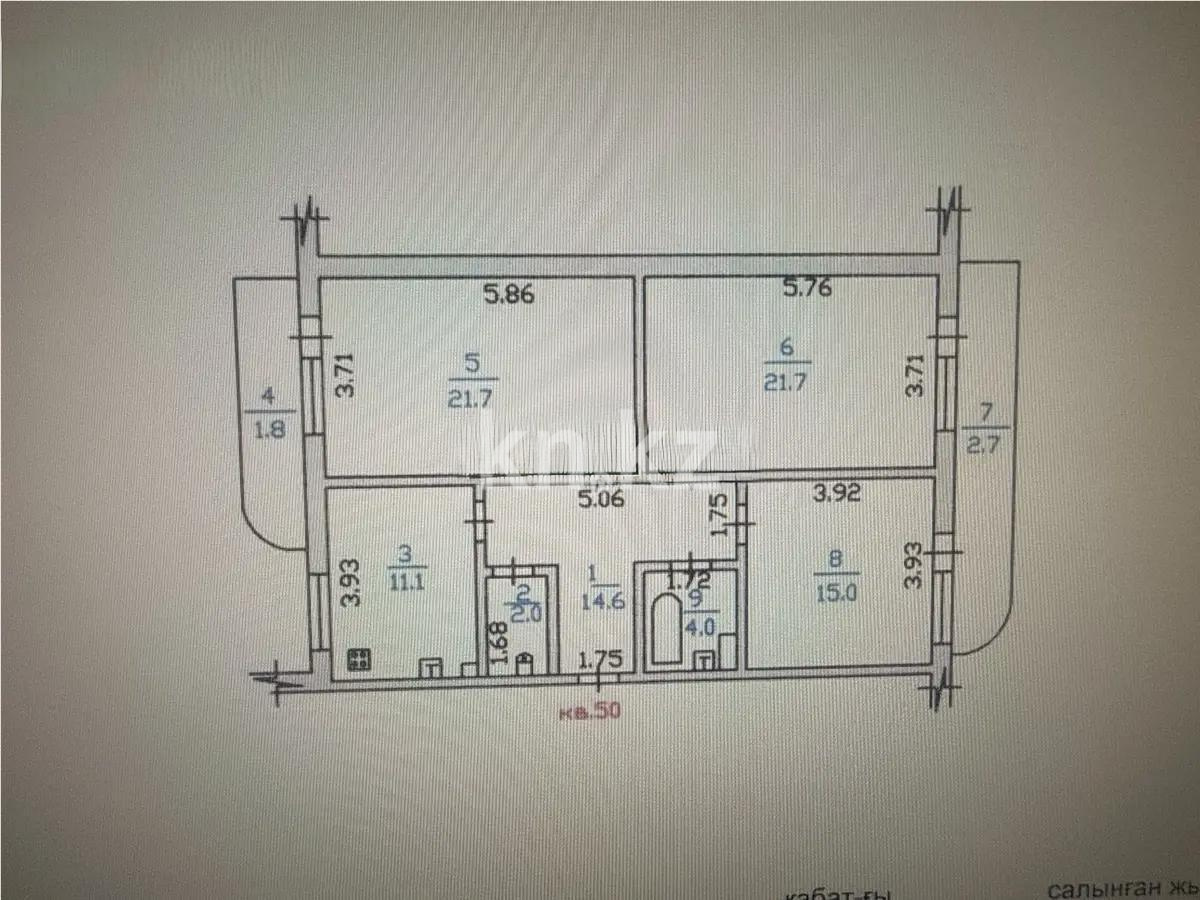 Продажа 3-комнатной квартиры, 94.6 м² в Алматы