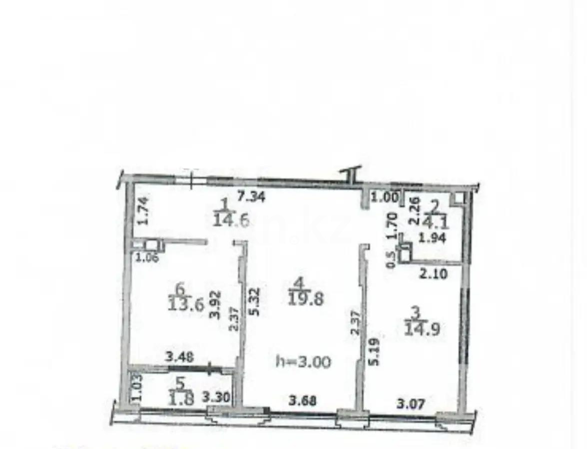 Продажа 2-комнатной квартиры, 68.8 м², ул. Радостовца, дом  280 в Алматы - фото 6