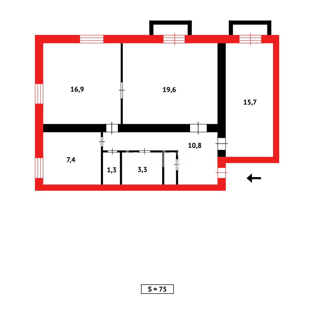 Продажа 3-комнатной квартиры, 80 м² в Темиртау - фото 20