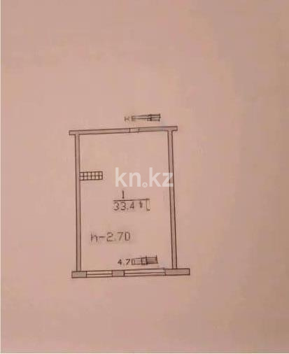 Продажа 1-комнатной квартиры, 34 м² в Алматы