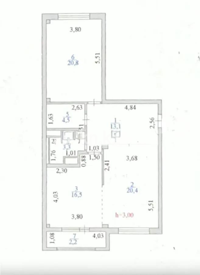 Продажа 2-комнатной квартиры, 80.8 м² в Астане - фото 6