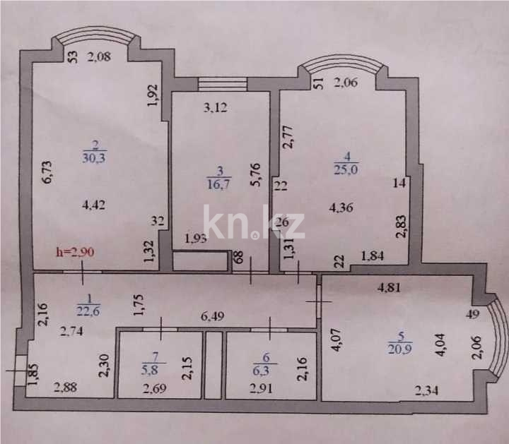Продажа 3-комнатной квартиры, 127 м² в Астане - фото 7