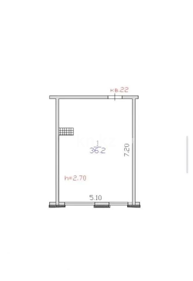 Продажа 1-комнатной квартиры, 37 м² в Алматы