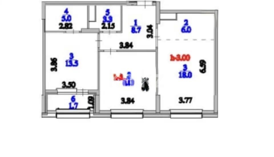 Продажа 3-комнатной квартиры, 71.1 м² в Астане