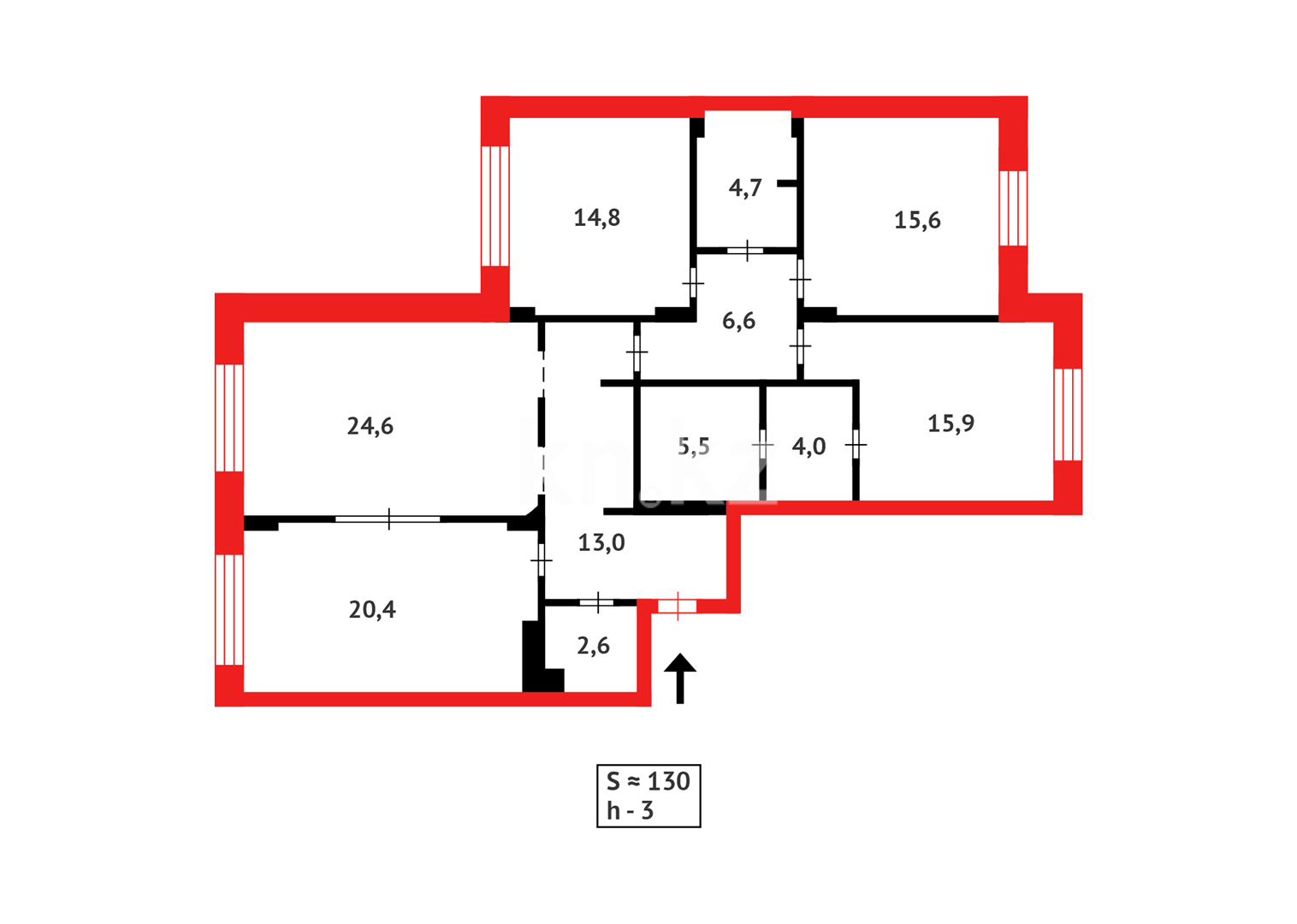 Продажа 4-комнатной квартиры, 130 м² в Астане - фото 37