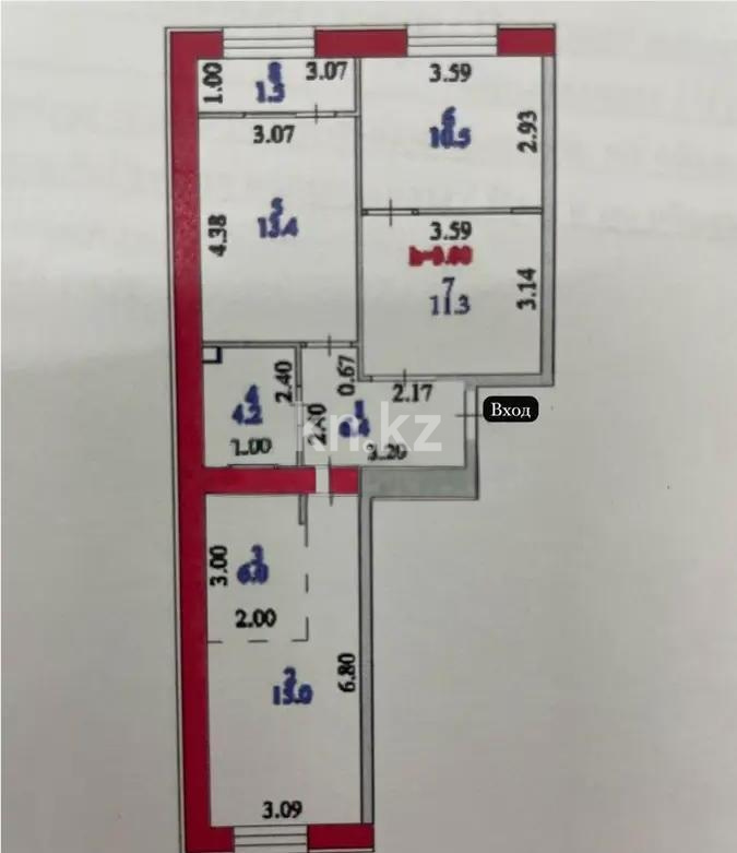 Продажа 3-комнатной квартиры, 68.3 м² в Астане - фото 5