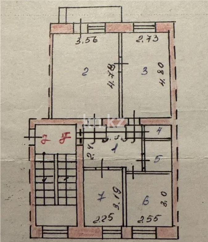 Продажа 3-комнатной квартиры, 58 м² в Караганде - фото 6