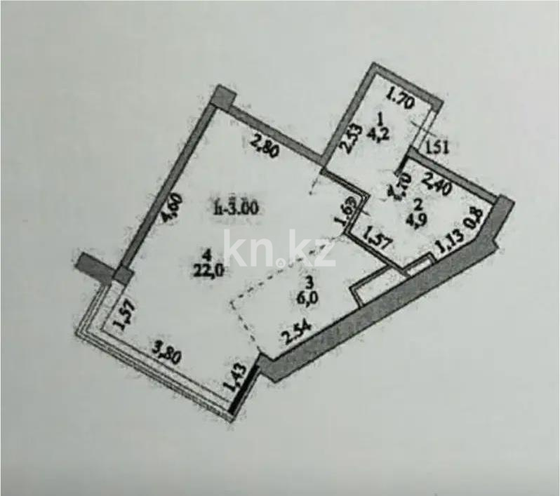 Продажа 1-комнатной квартиры, 37 м² в Астане - фото 3