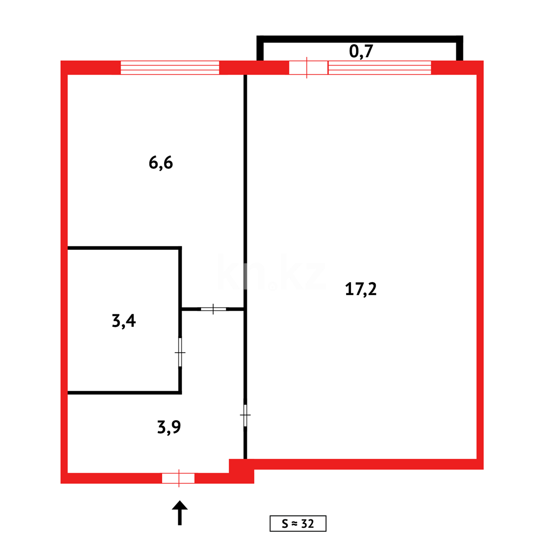 Продажа 1-комнатной квартиры, 31 м² в Караганде - фото 5