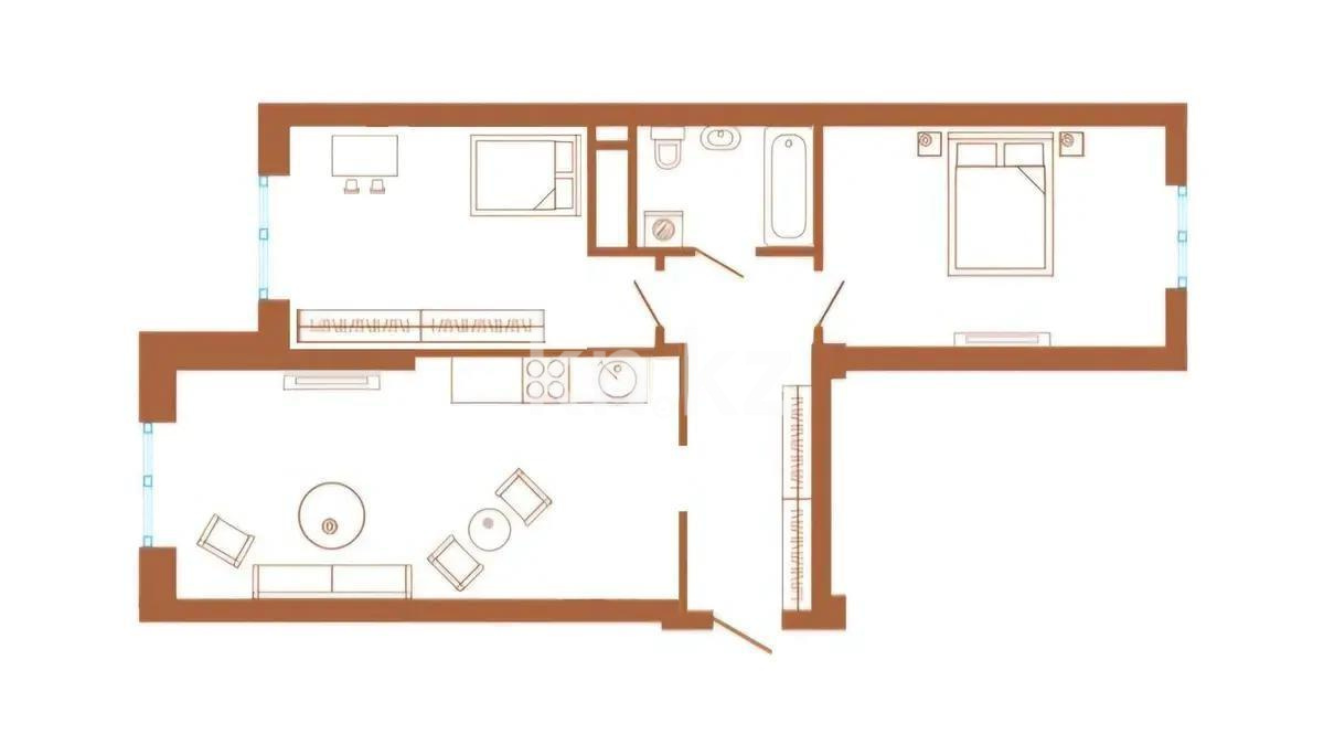 Продажа 3-комнатной квартиры, 70 м², ул. Жургенова, дом  19 в Астане - фото 2