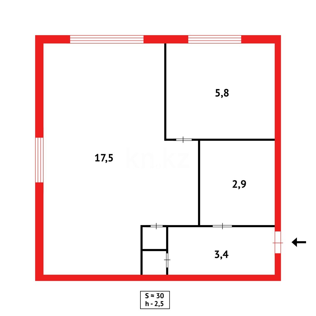 Продажа 1-комнатной квартиры, 31 м² в Темиртау - фото 5