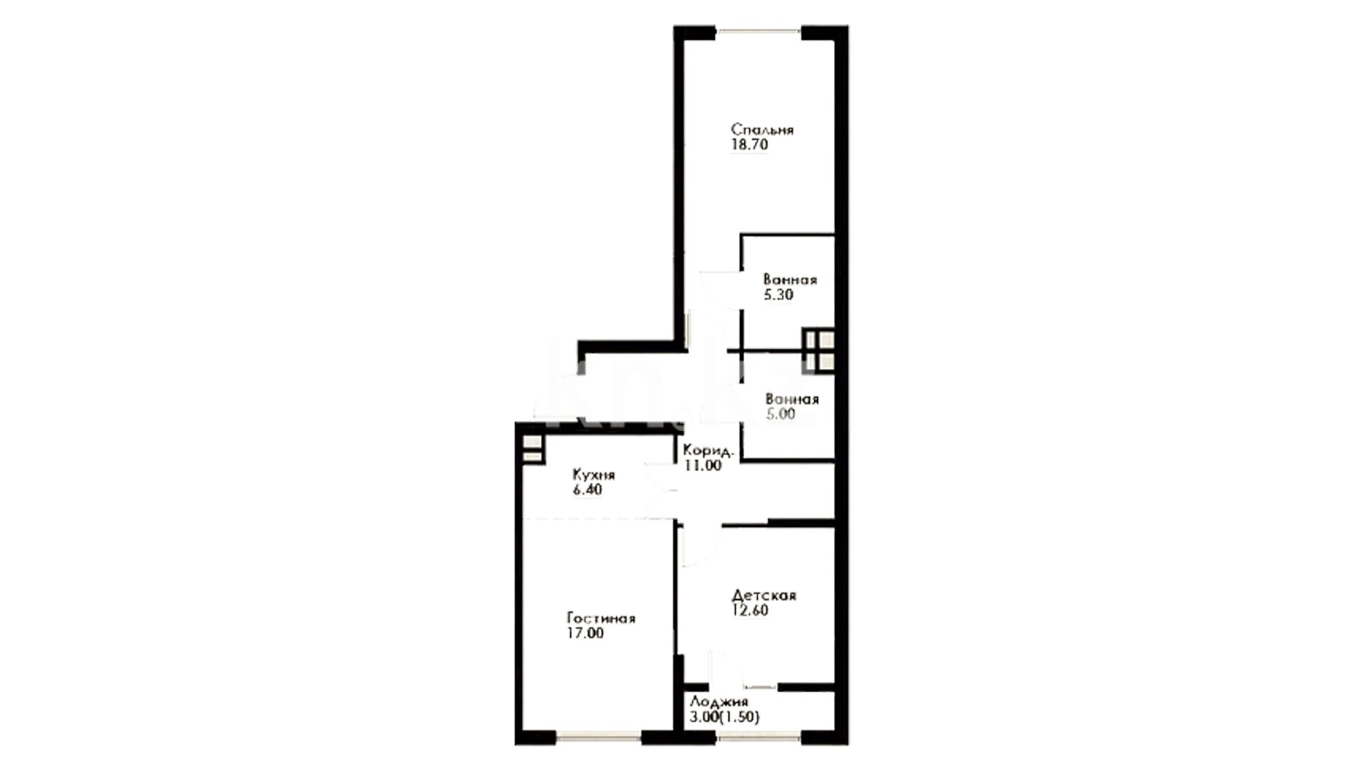 ЖК Tarlan, 3-комнатная, цена 65 100 000 ₸, 840 000 ₸&nbsp;/&nbsp;м²