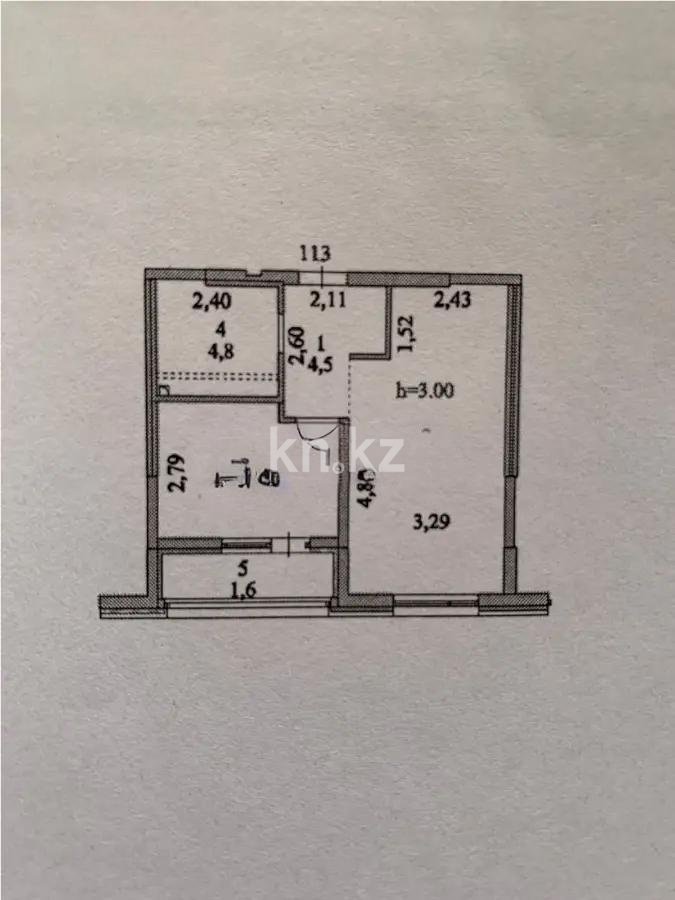 Продажа 1-комнатной квартиры, 40.5 м², пр. Туран, дом  52/3 в Астане