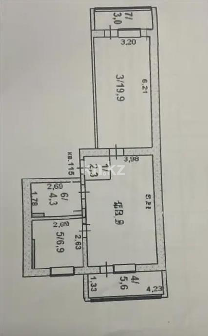 Продажа 3-комнатной квартиры, 64 м² в Астане - фото 6