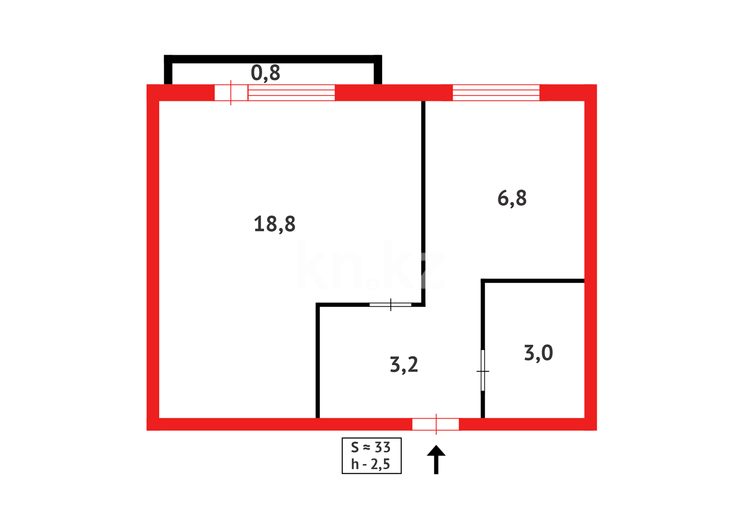 Продажа 1-комнатной квартиры, 33 м² в Сарани - фото 8