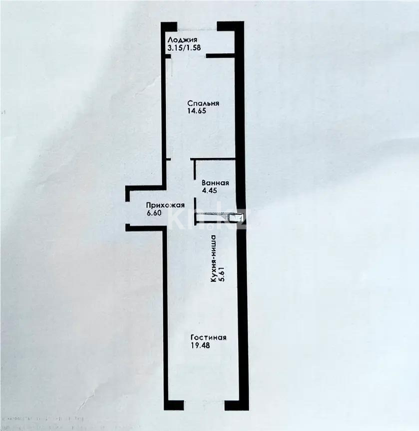 Продажа 2-комнатной квартиры, 52 м² в Алматы