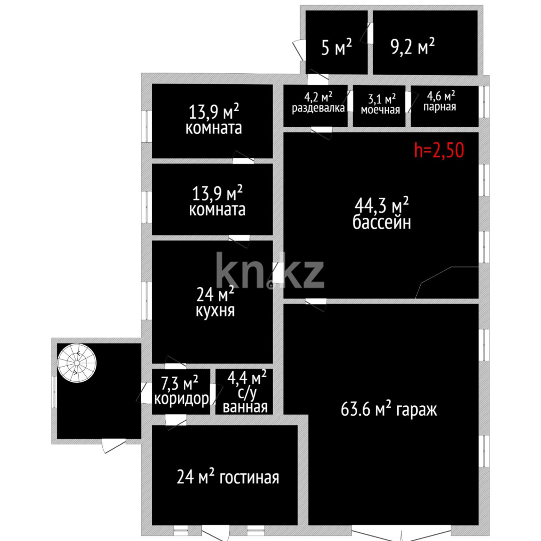 Продажа 9-комнатного дома, 517.9 м², Досжанова, дом  9 в Костанае - фото 3