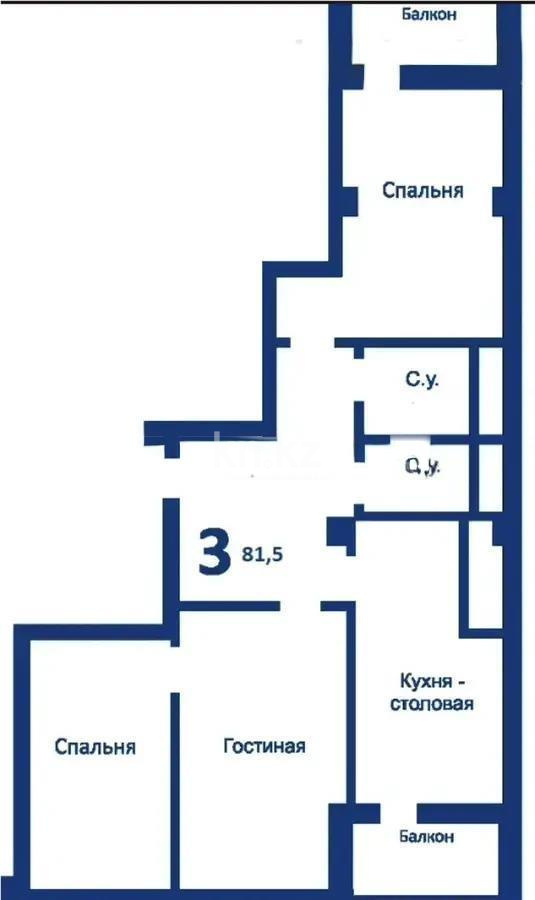 Продажа 3-комнатной квартиры, 81 м² в Караганде - фото 11