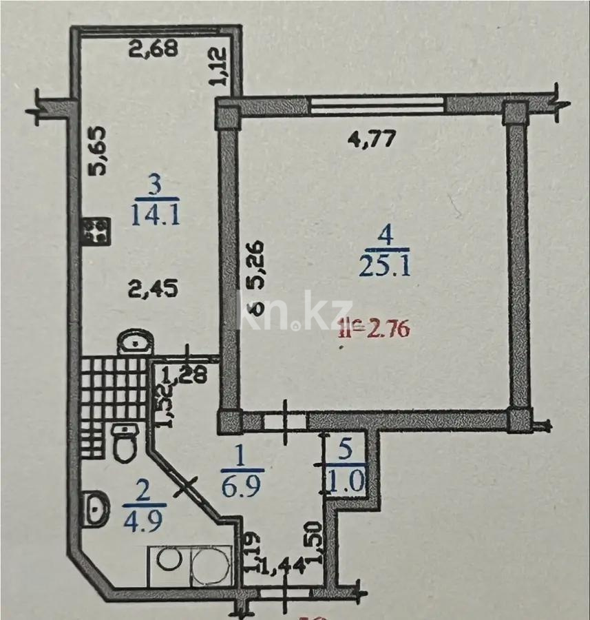 Продажа 1-комнатной квартиры, 52 м² в Алматы - фото 5