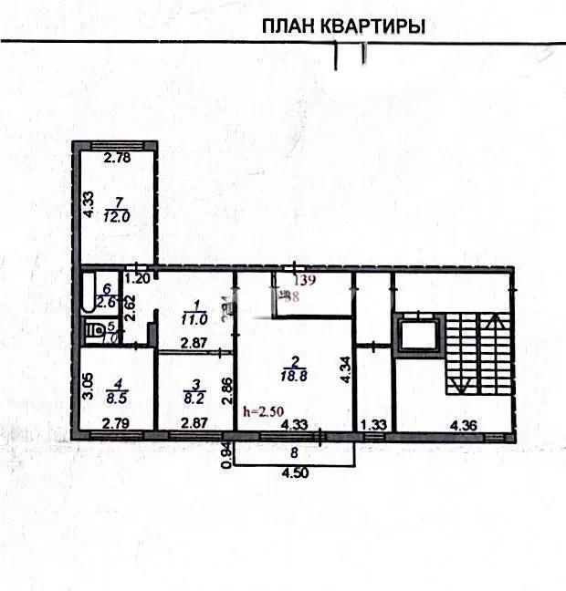 Продажа 3-комнатной квартиры, 64 м², мкр-н Голубые Пруды, дом  18 в Караганде - фото 6