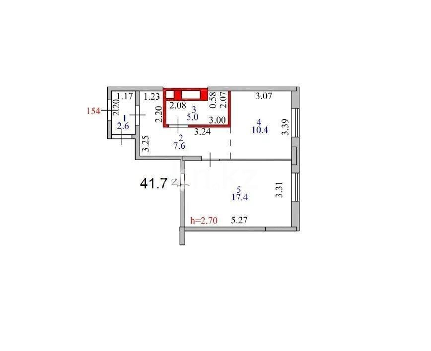 Продажа 1-комнатной квартиры, 41.6 м² в Астане - фото 3