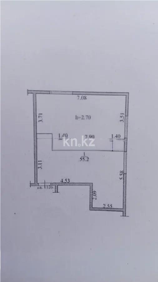 Продажа 2-комнатной квартиры, 55.2 м² в Алматы