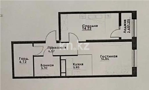 Продажа 2-комнатной квартиры, 52 м², ул. Фадеева, дом  38г в Алматы