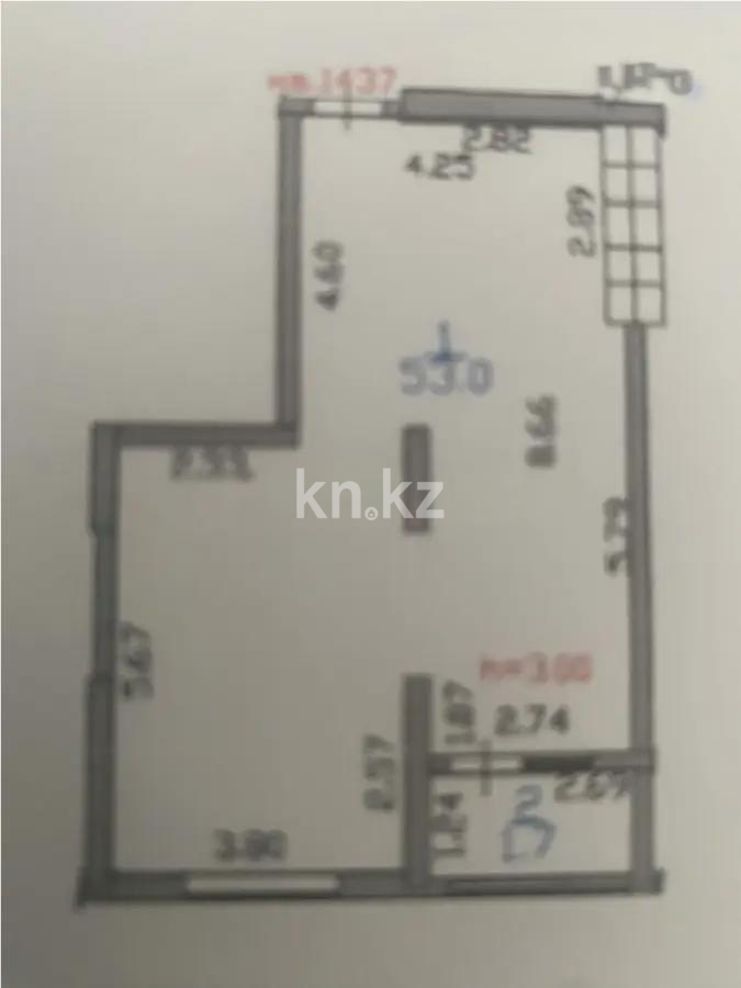Продажа 2-комнатной квартиры, 56 м², пр. Абая, дом  160 в Алматы