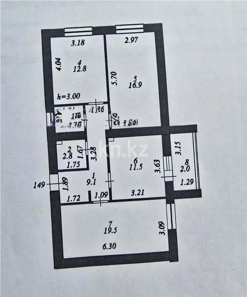 Продажа 3-комнатной квартиры, 77 м² в Астане - фото 5